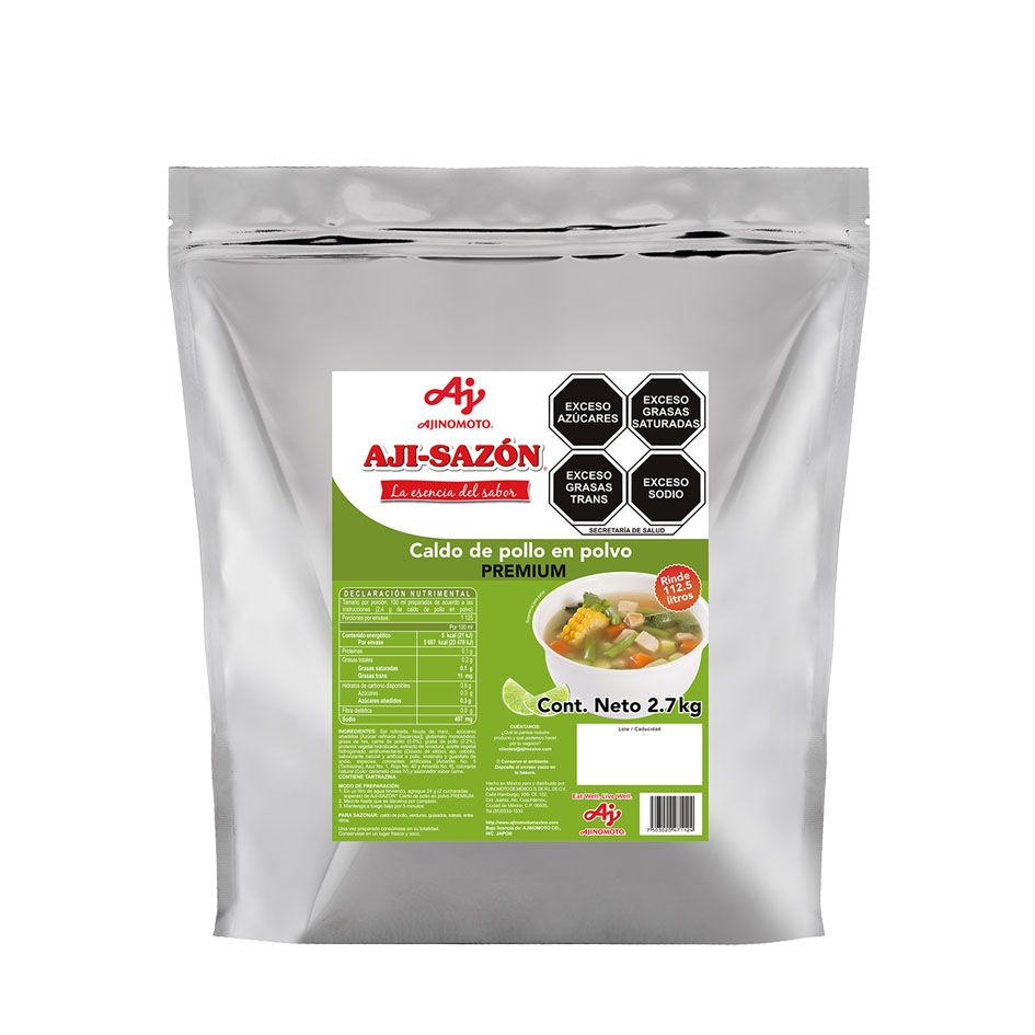 Caldo de Pollo Premium Aji Sazón Ajinomoto Bolsa  Kg – All Serve Food  Service