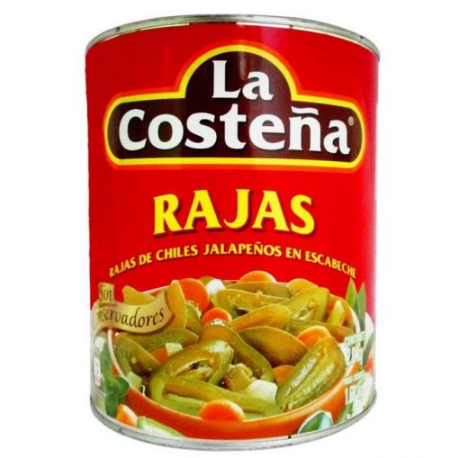 Rajas Verdes La Costeña Lata 2.8 Kg