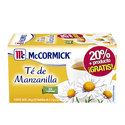 Té de Manzanilla McCormick Caja con 25 Sobres