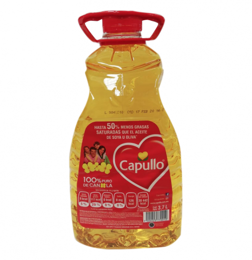 Aceite de Canola Capullo Bote 3.7 L /caja 4 pzs