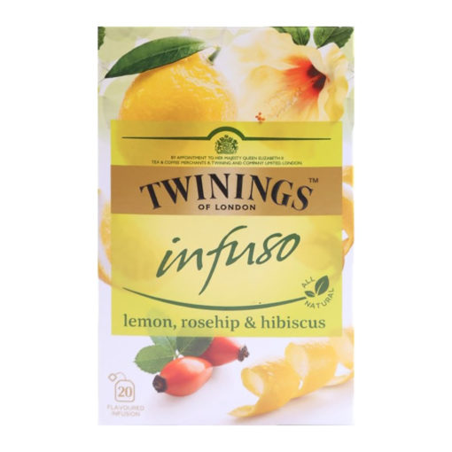 Té de Limon Rosa Mosqueta y Jamaica Twinings 1/25 pzs de 1.5 gr/ caja 12 pzs